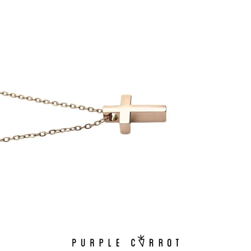 Threaded Cross Necklace
