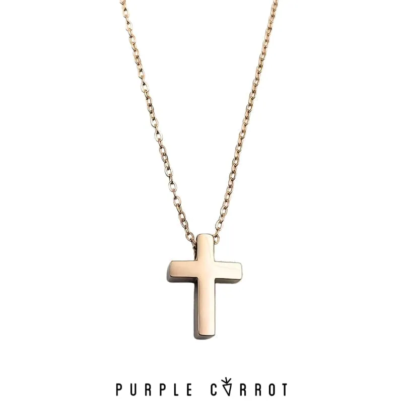 Threaded Cross Necklace