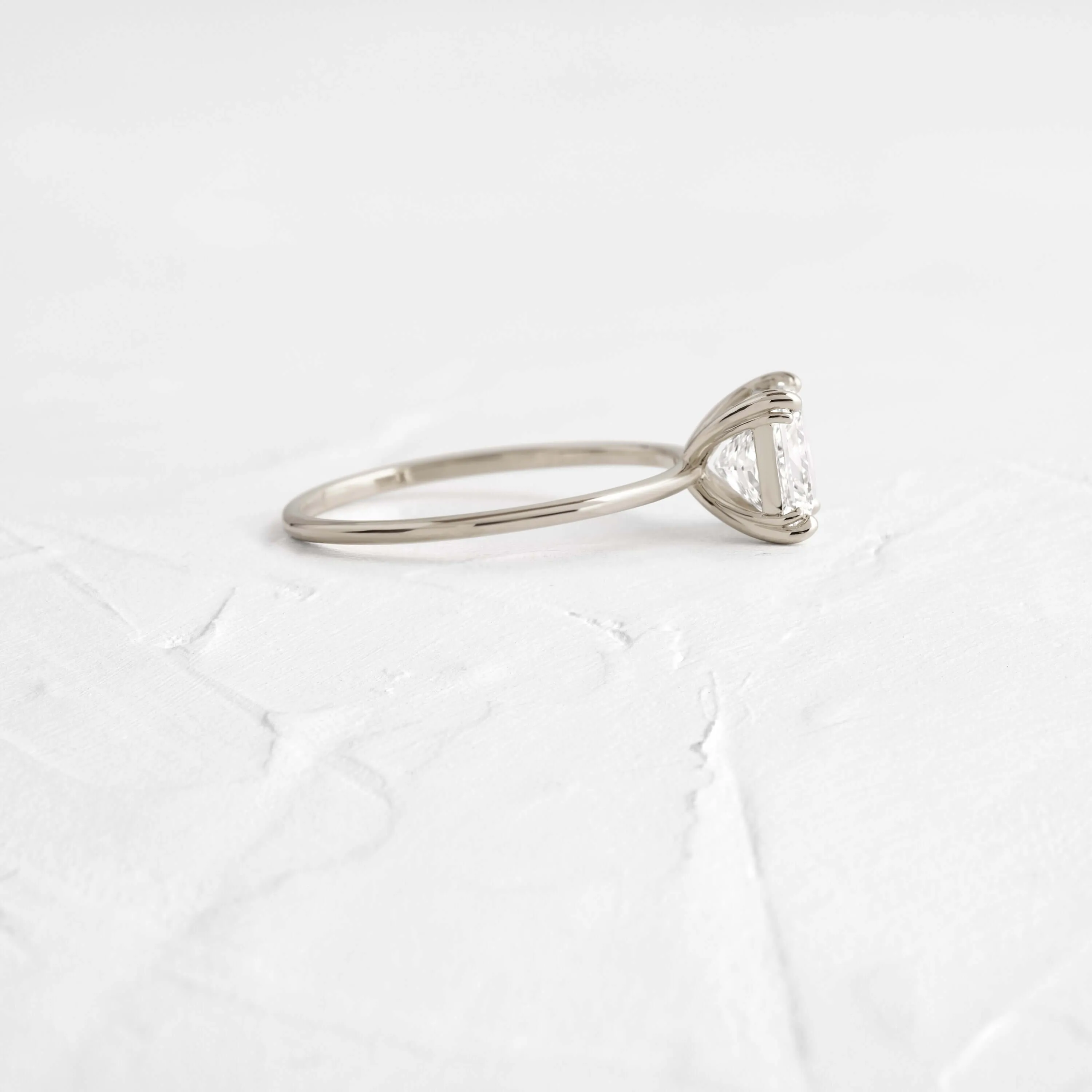 Threaded Ring, Princess Cut