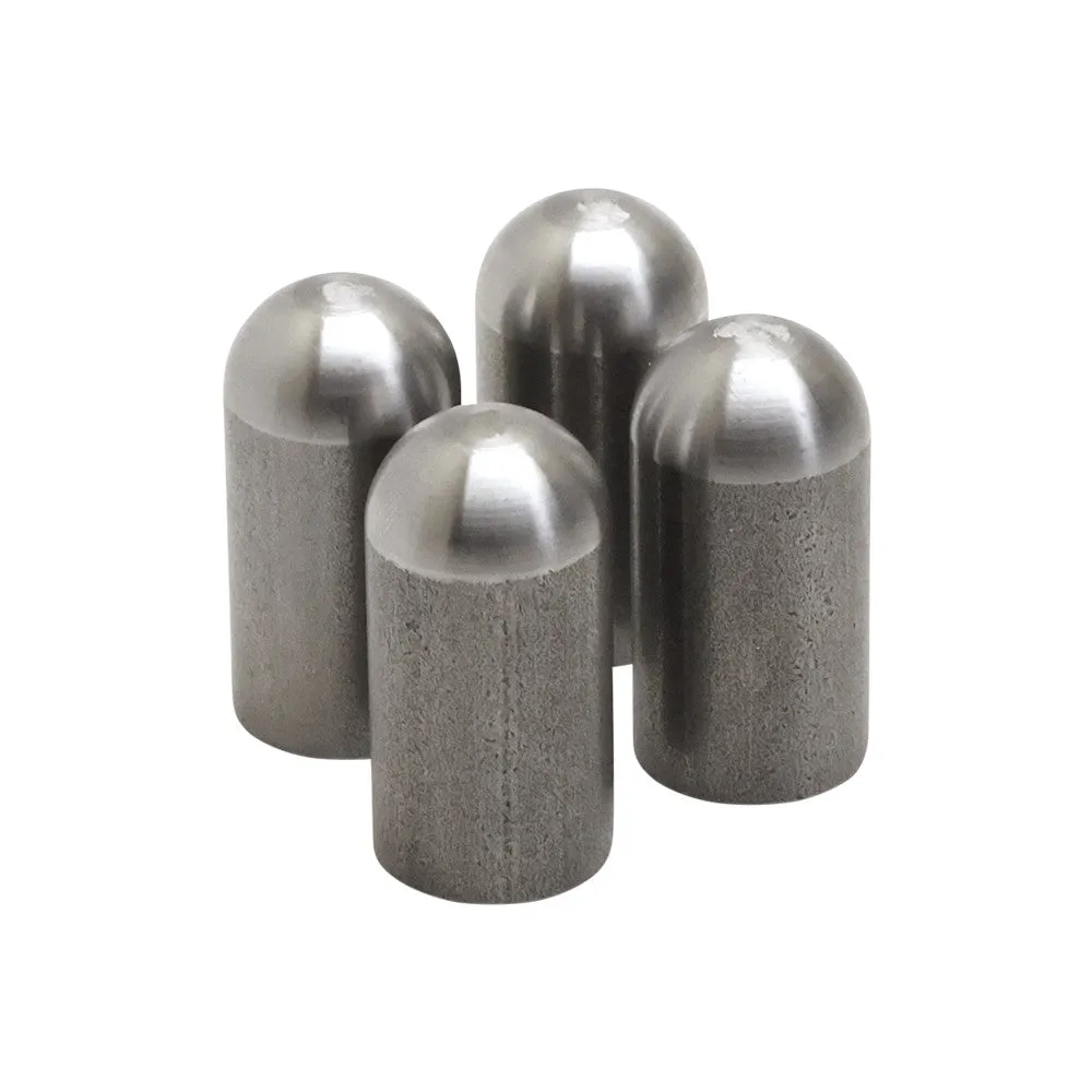 Threaded Steel Radius Bungs 3/8-16 Thread 1.5" Long - 4 Pack