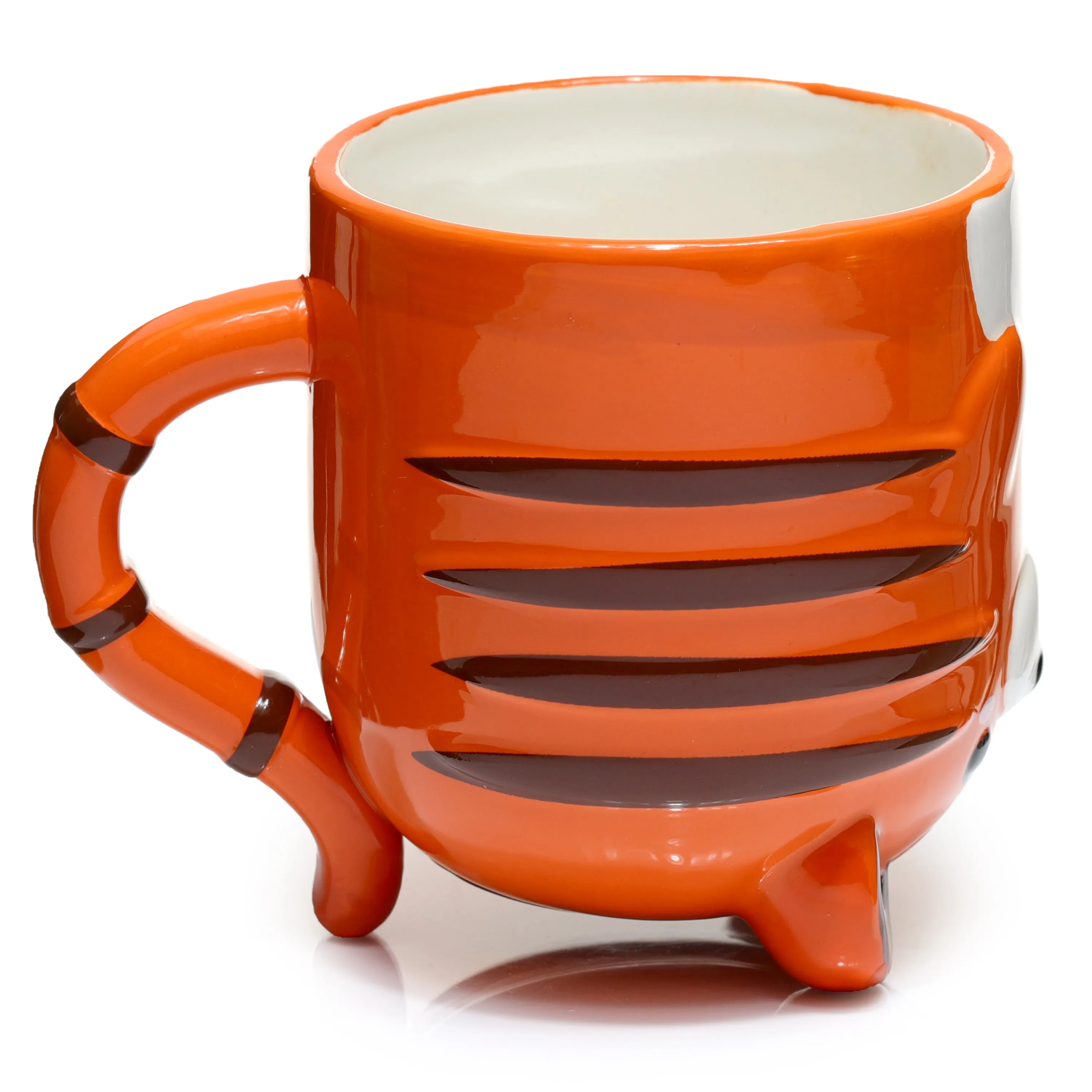 Tiger Upside Down Ceramic Shaped Mug