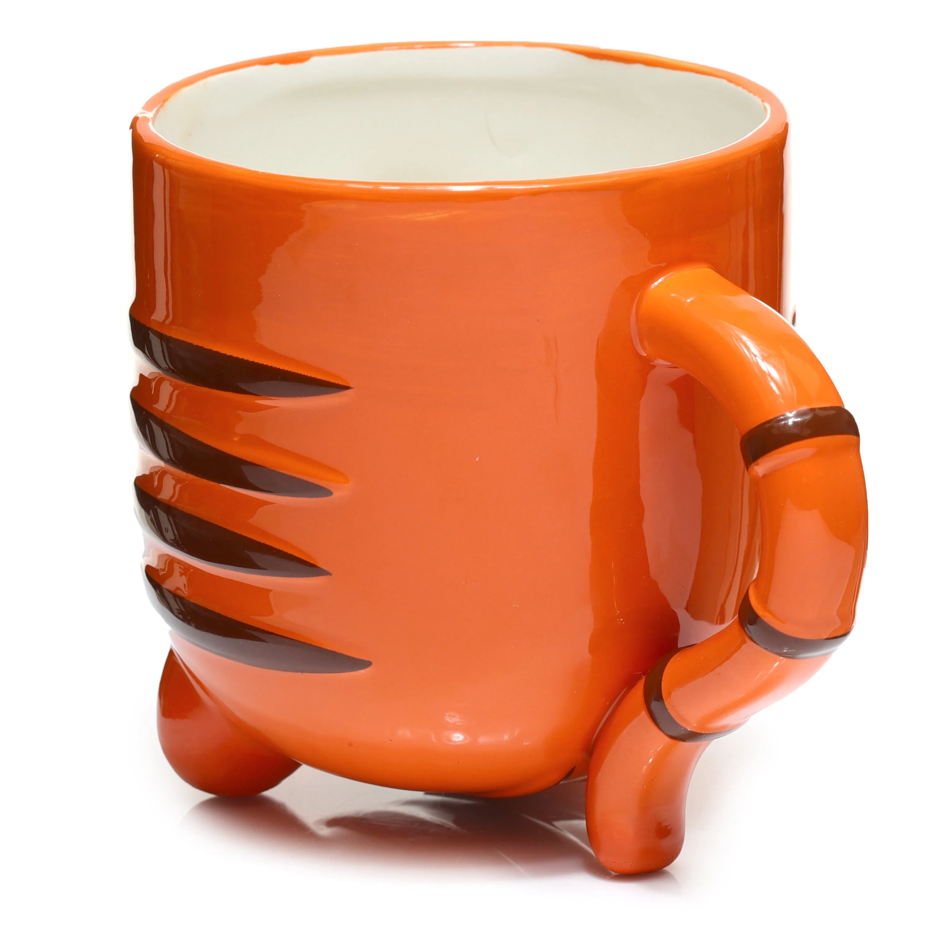 Tiger Upside Down Ceramic Shaped Mug