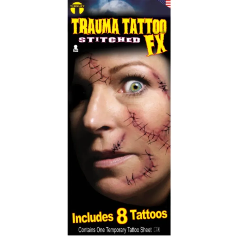 Tinsley FX Temp Tattoo - Stitched and Stapled