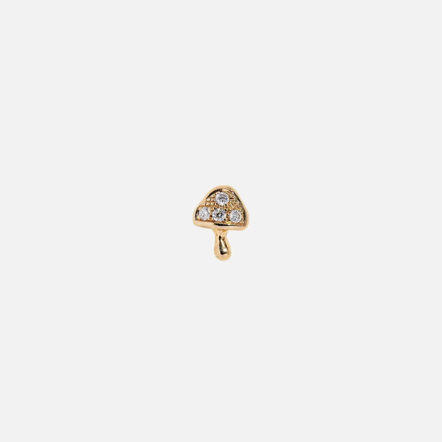 Tiny Pavé Mushroom Stud