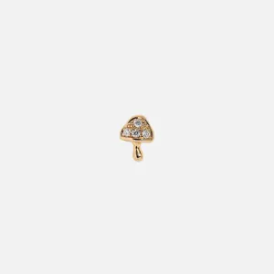Tiny Pavé Mushroom Stud