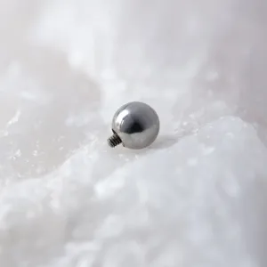 Titanium Plain Bead Threaded End
