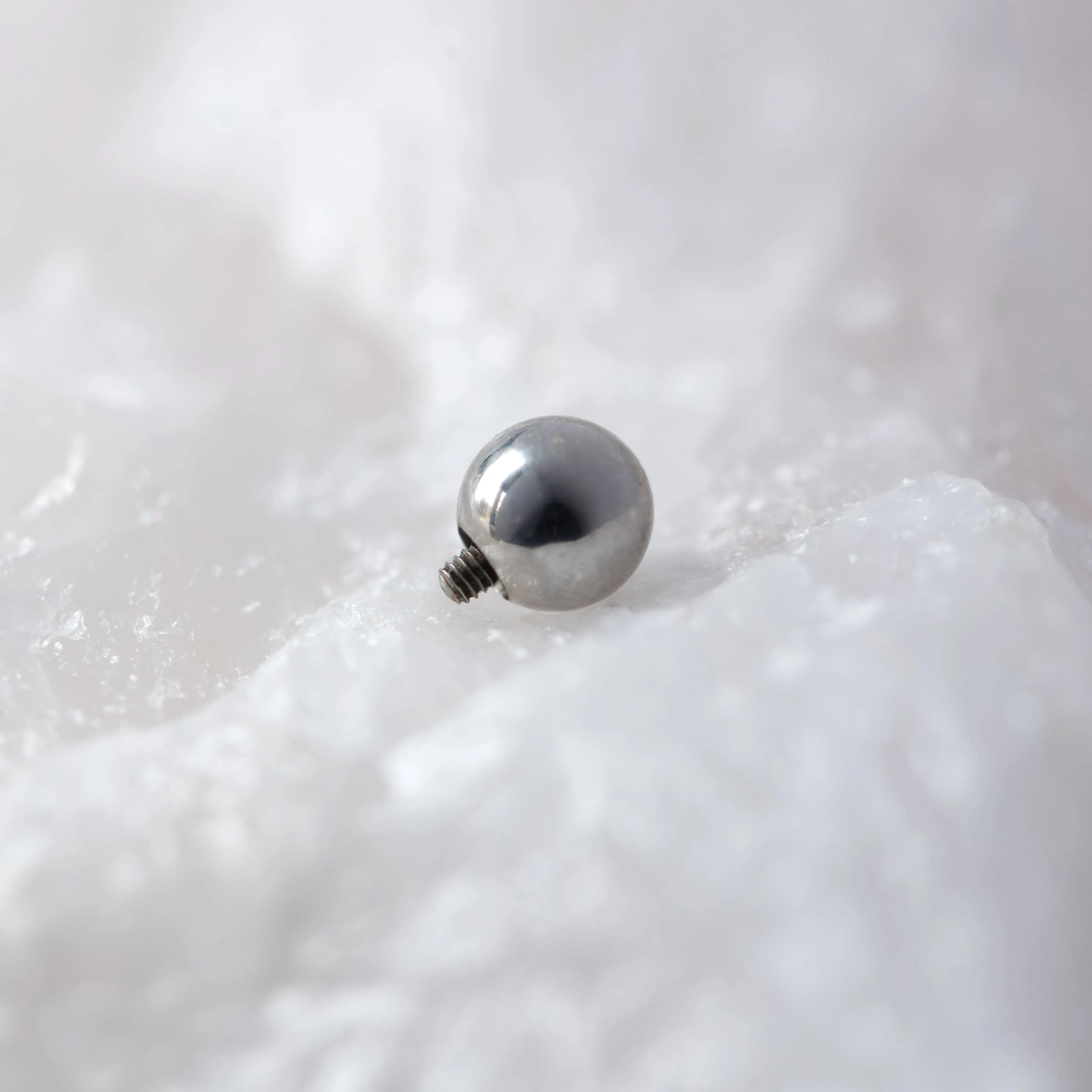 Titanium Plain Bead Threaded End