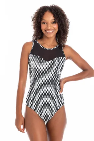 Togs Odessa Mesh High Neck