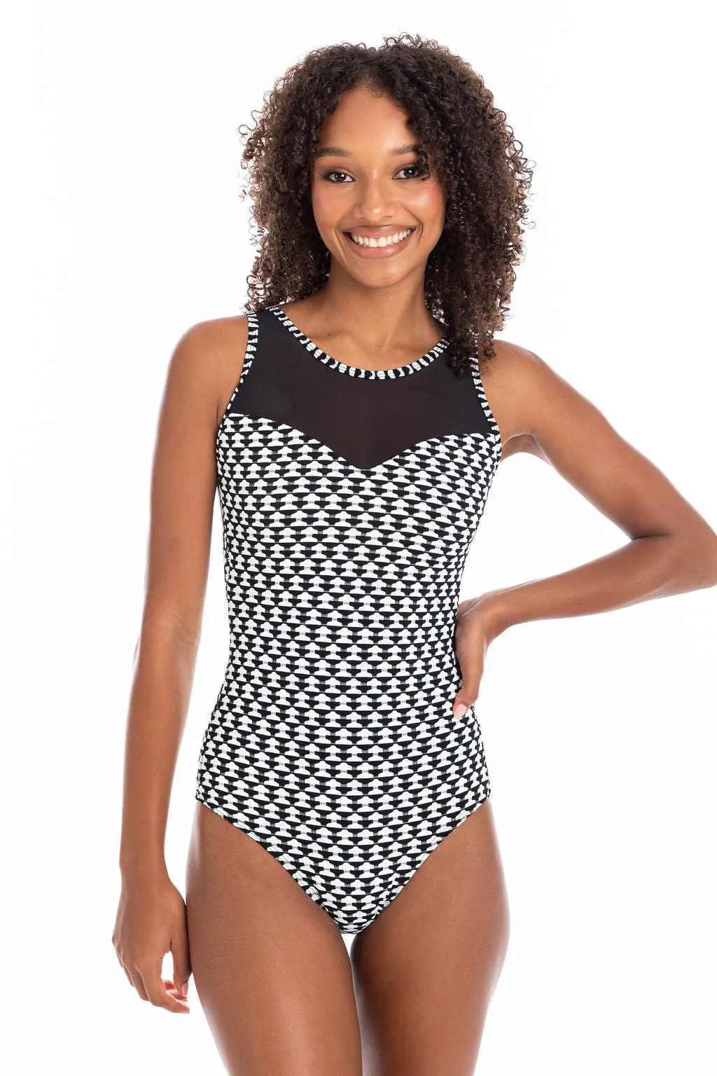Togs Odessa Mesh High Neck