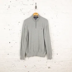 Tommy Hilfiger 1/4 Zip Sweatshirt - Grey - L