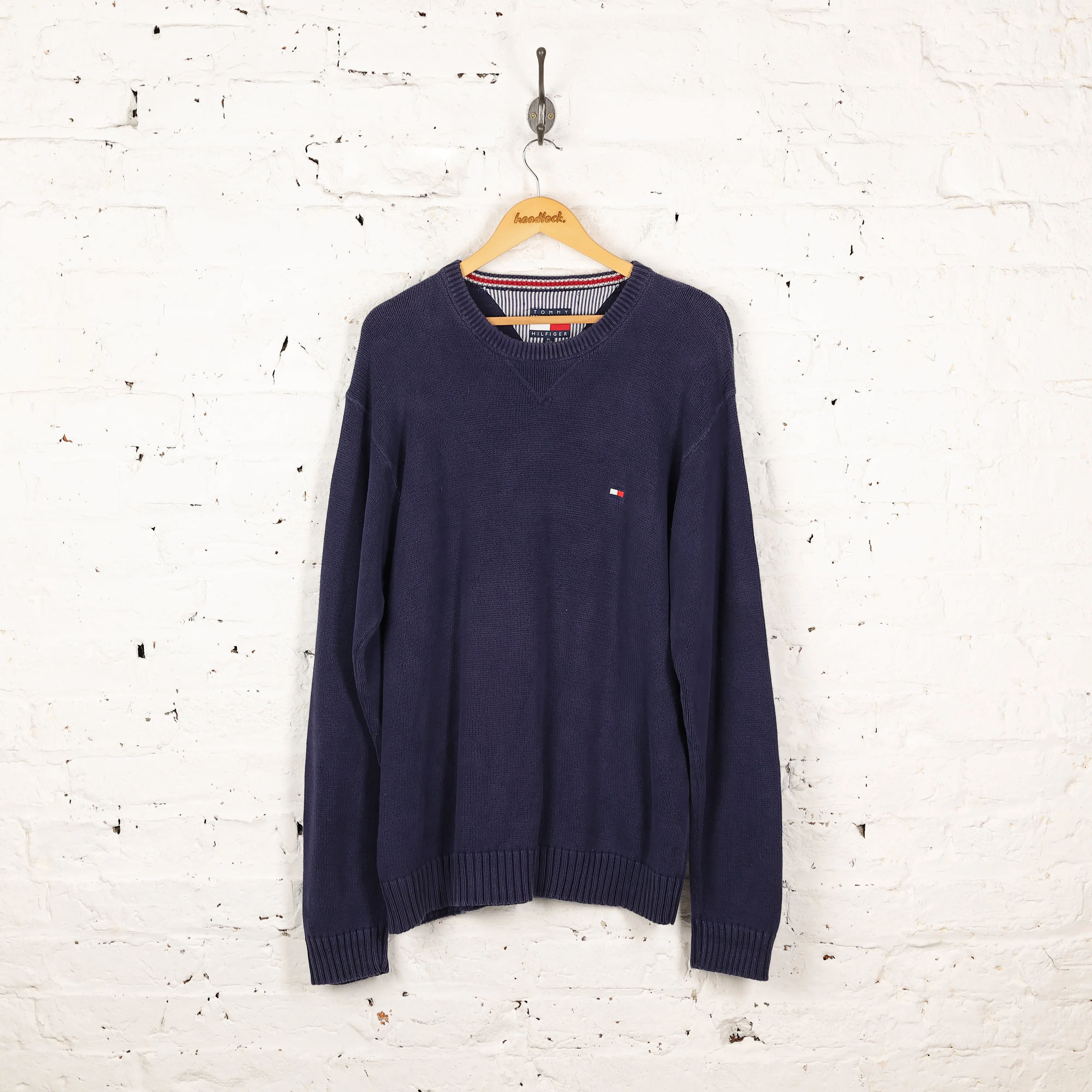 Tommy Hilfiger Knit Jumper - Blue - XL