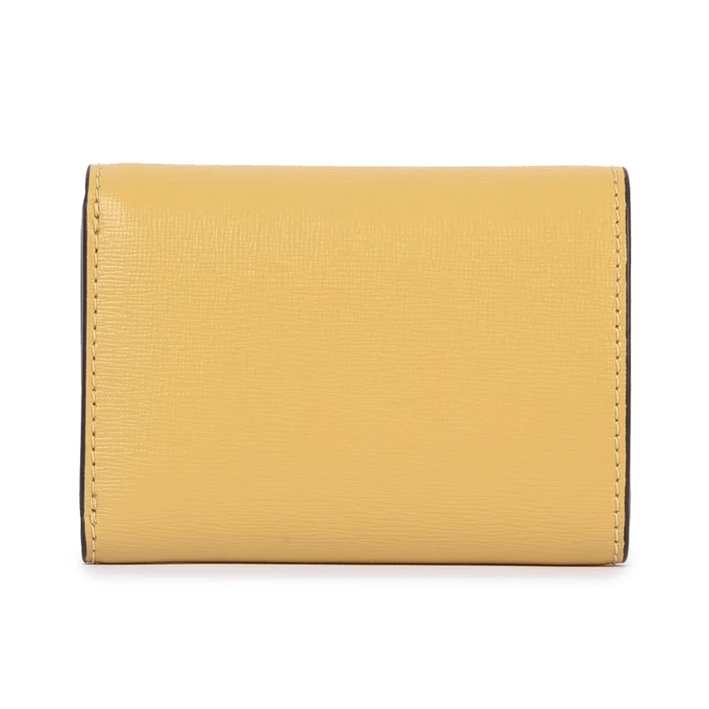 TORY BURCH ROBINSON COLOR BLOCK LEATHER MINI FLAP WALLET