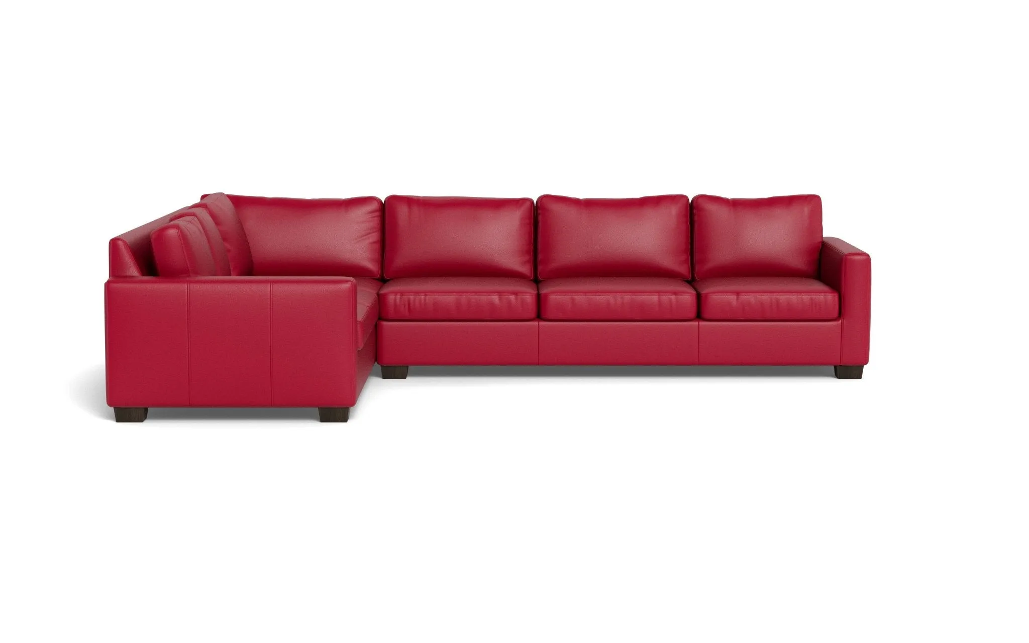 Track 121" Leather Left Corner Sectional
