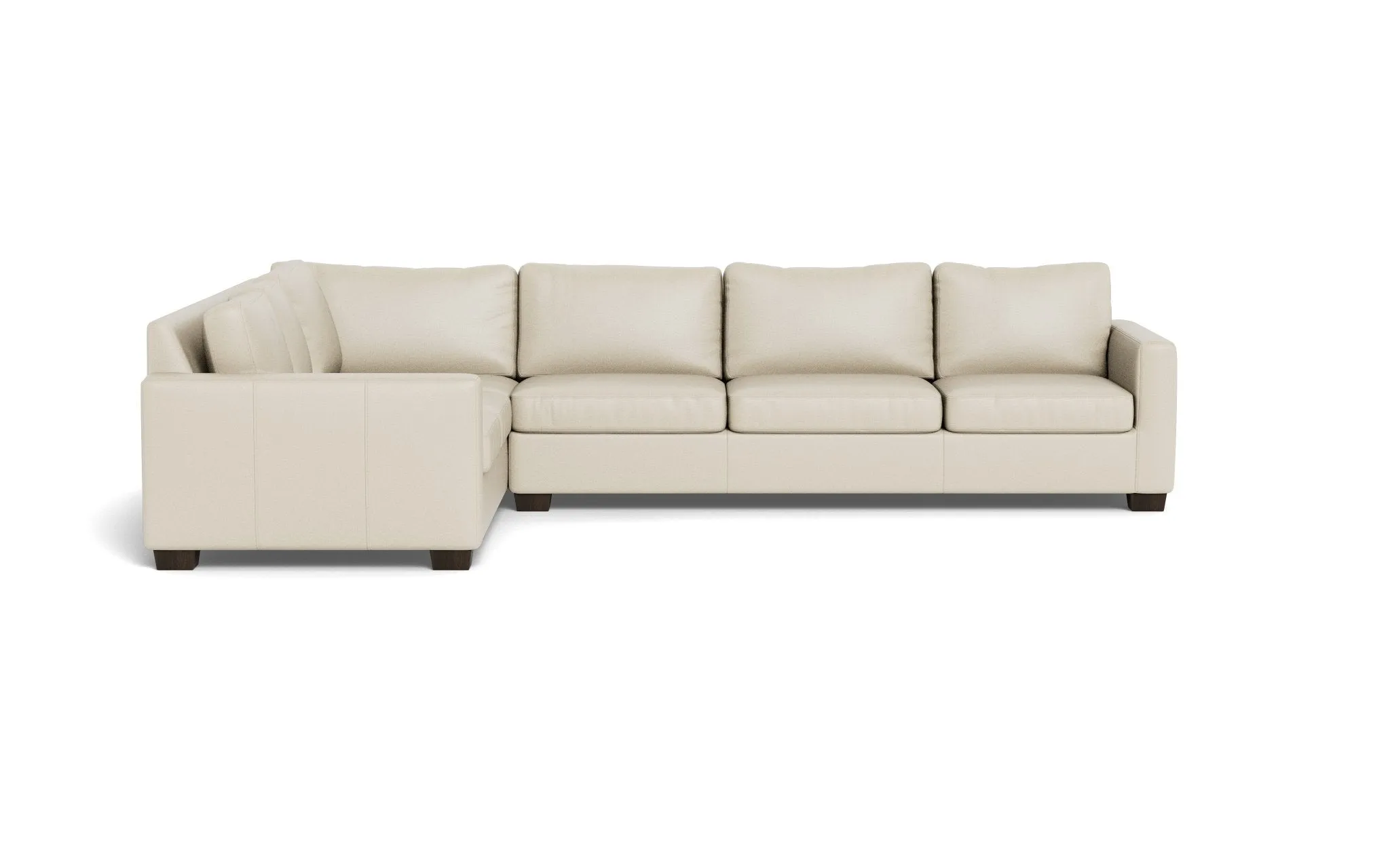 Track 121" Leather Left Corner Sectional