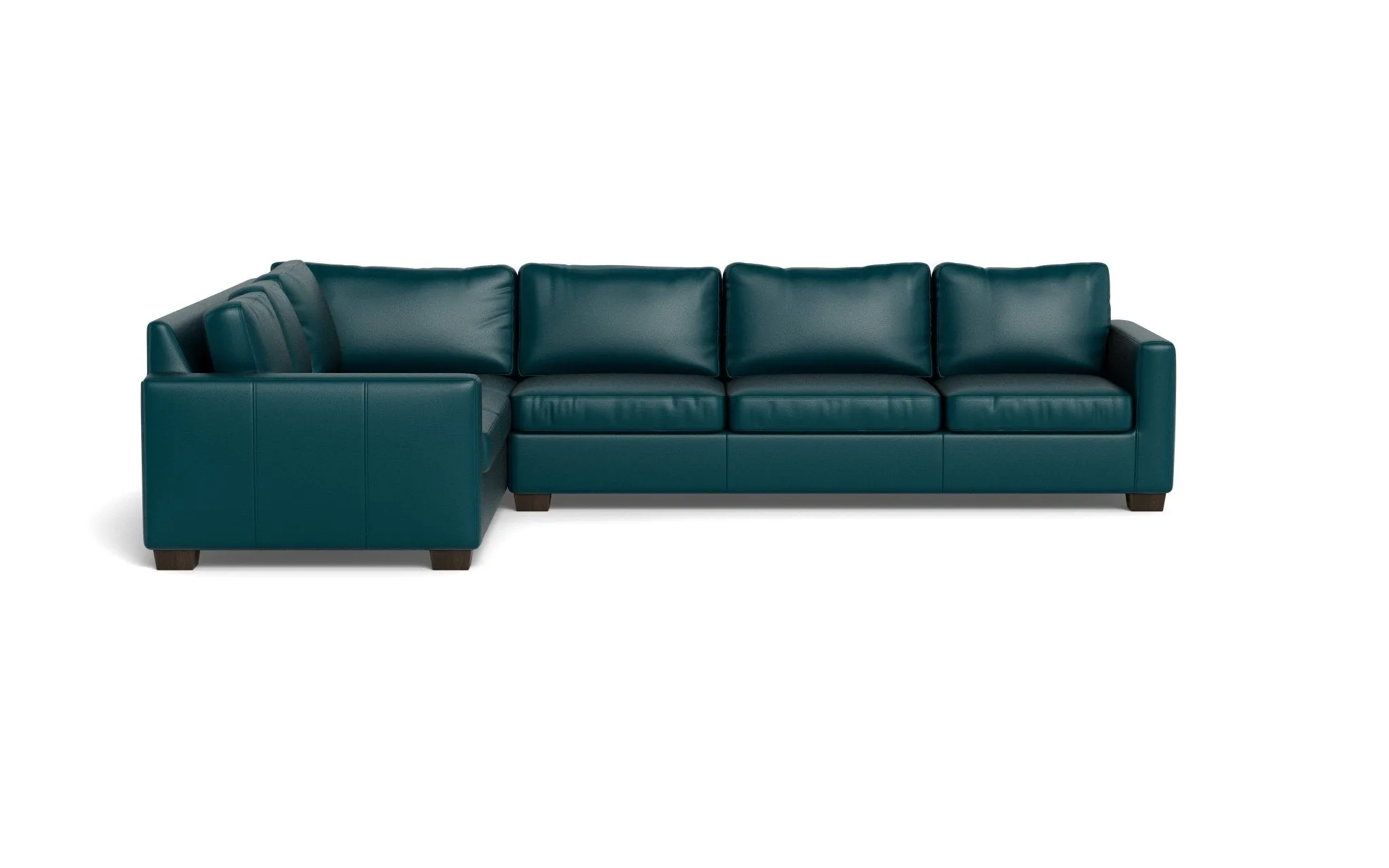 Track 121" Leather Left Corner Sectional