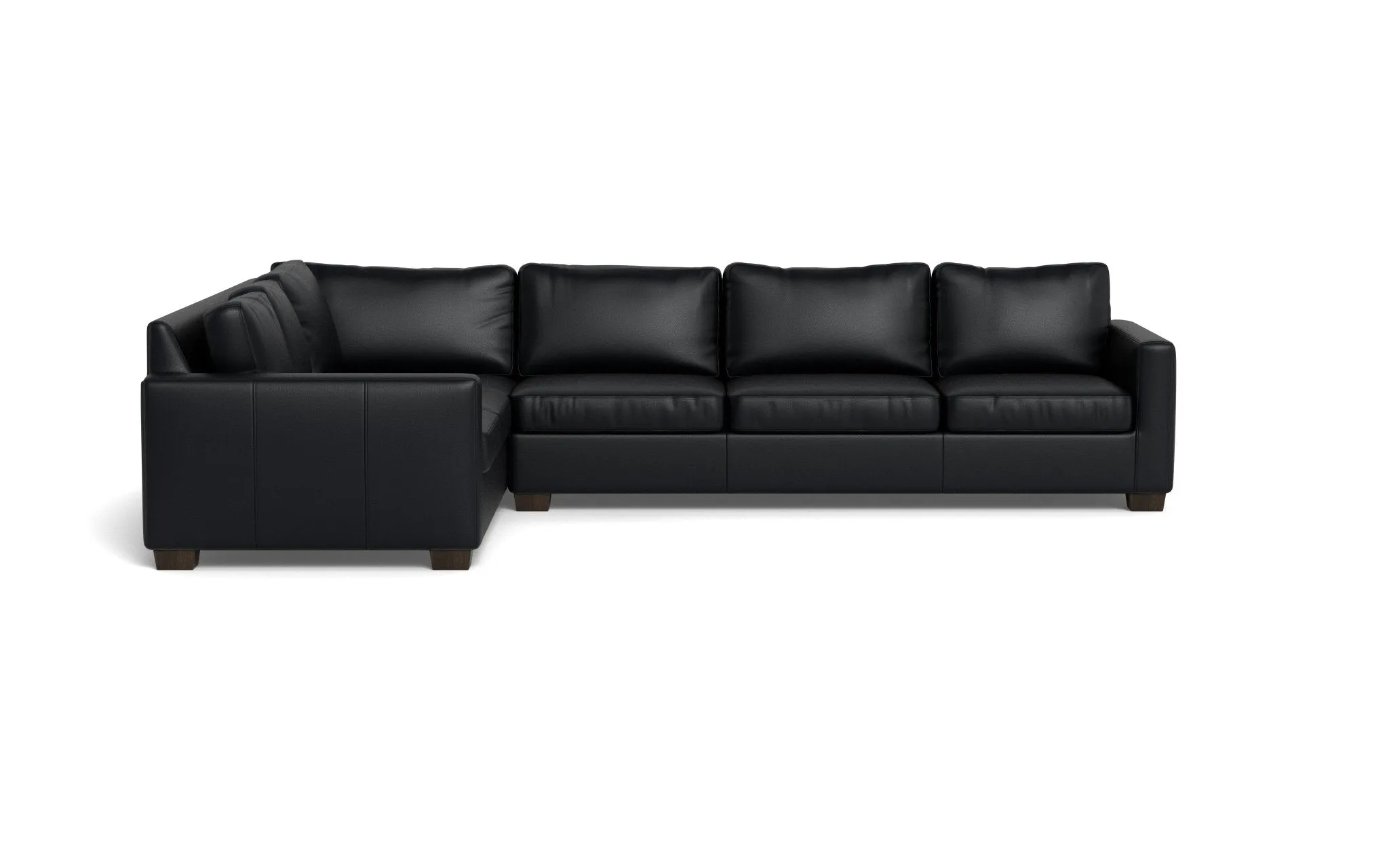 Track 121" Leather Left Corner Sectional