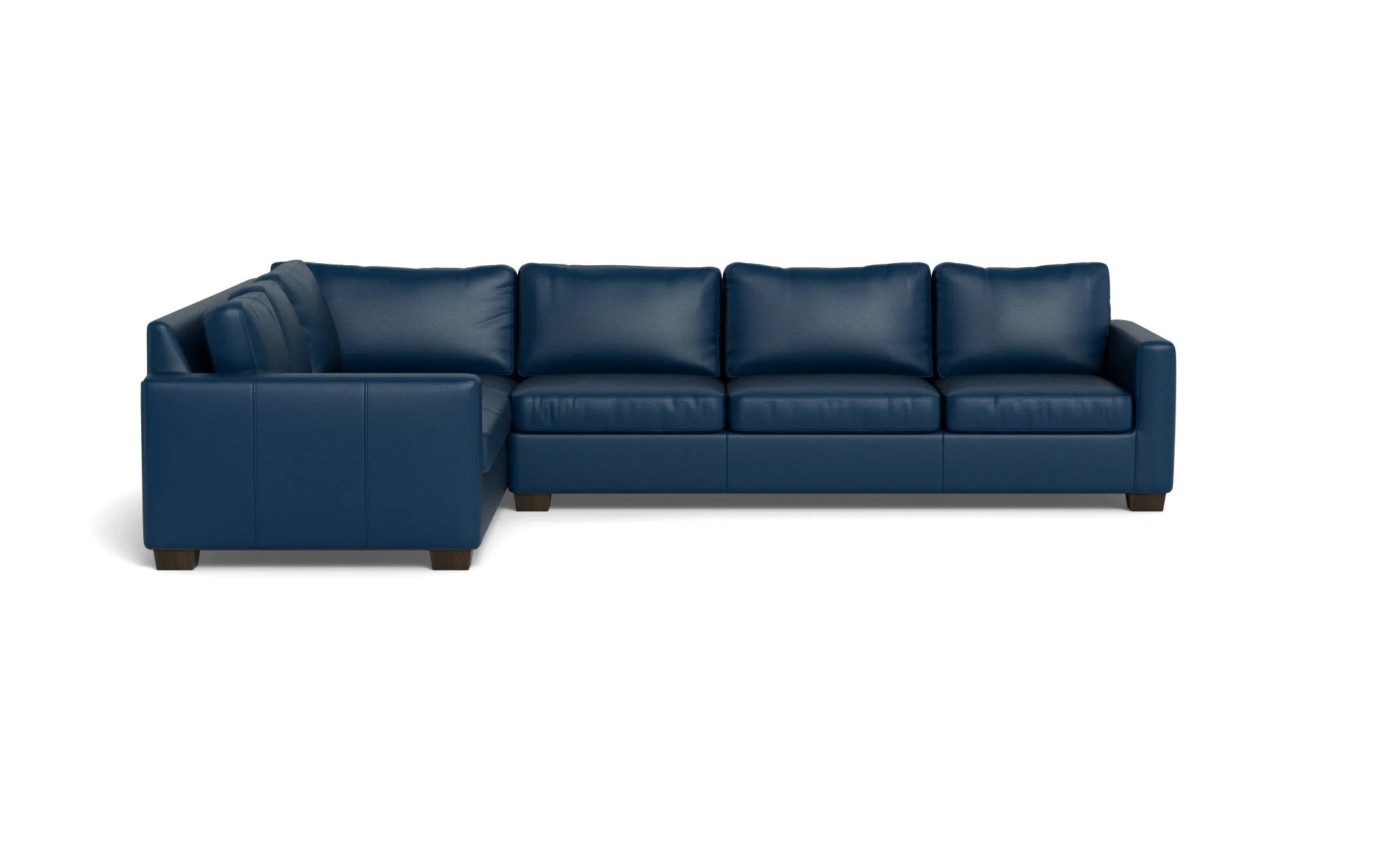 Track 121" Leather Left Corner Sectional
