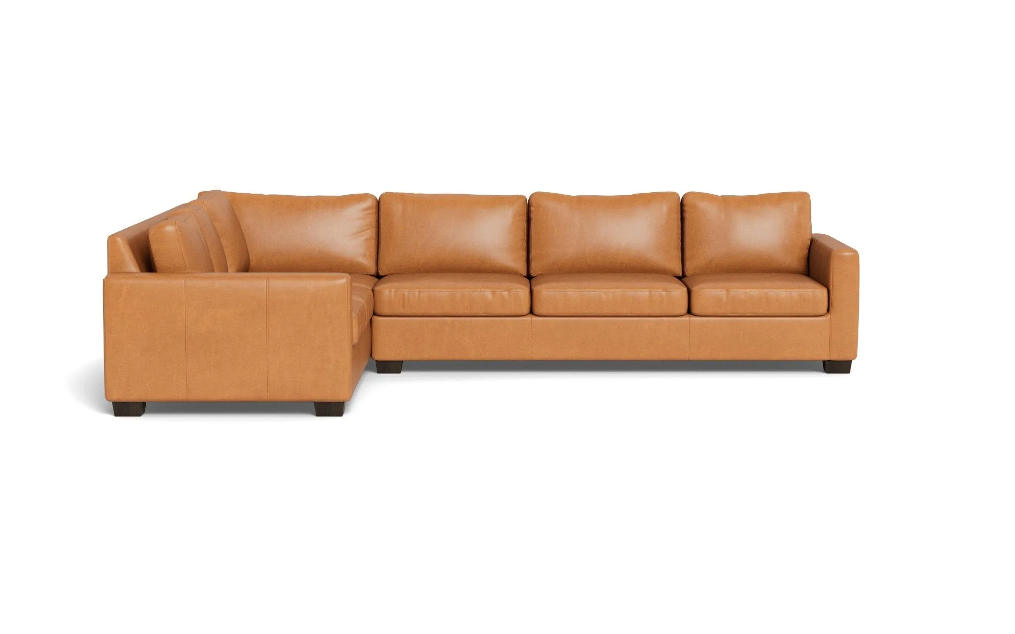Track 121" Leather Left Corner Sectional