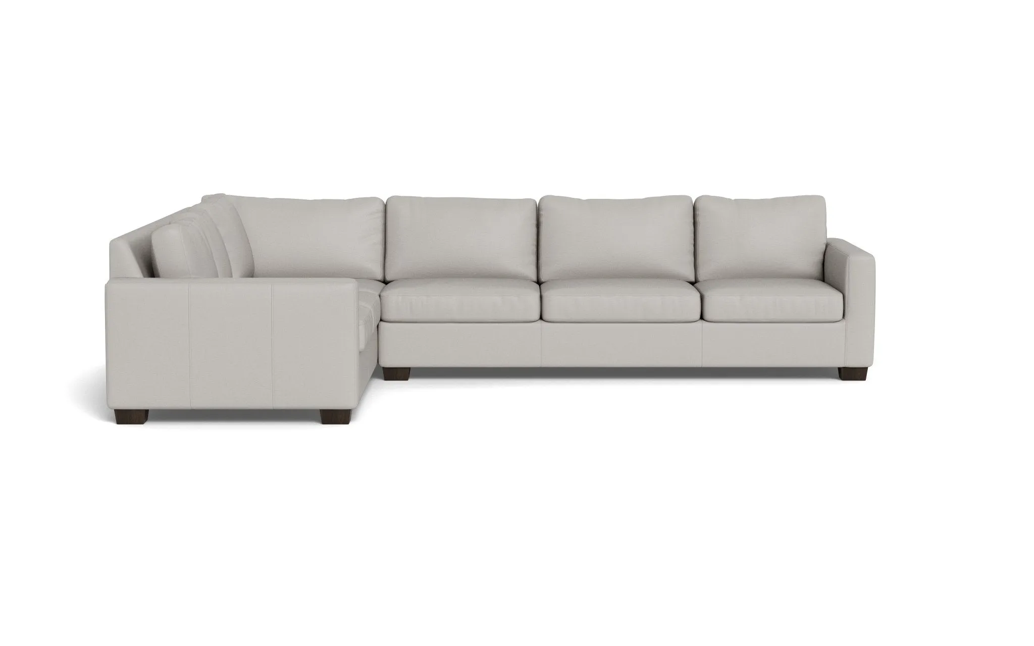 Track 121" Leather Left Corner Sectional