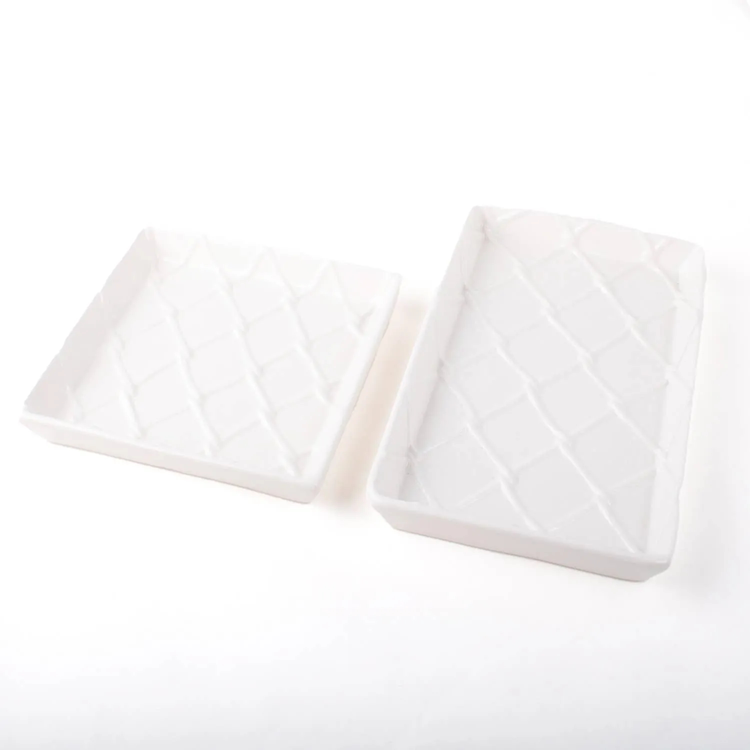 Tray, Guest Towel Tray, White Textured
