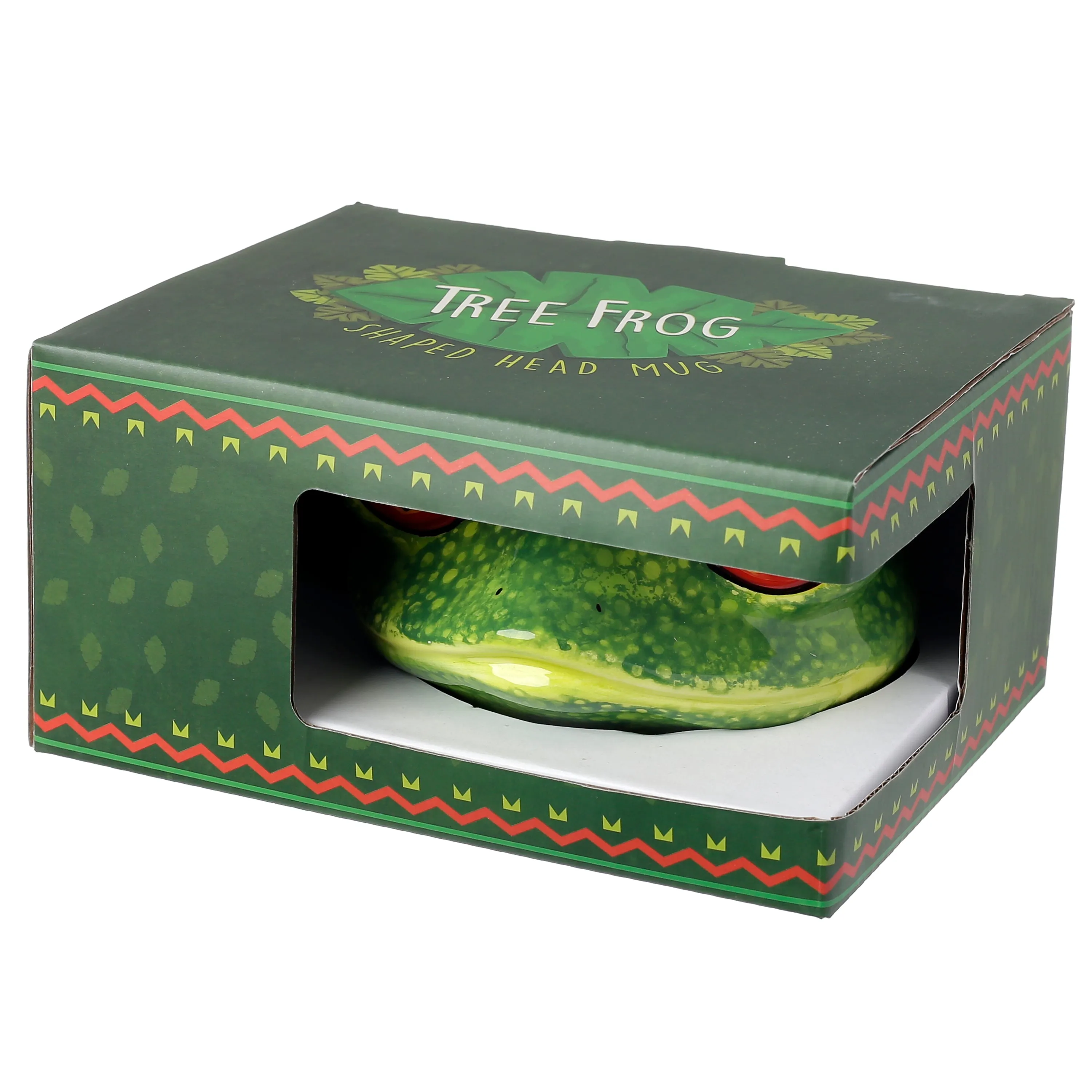 Tree Frog Head Ceramic Shaped Mug