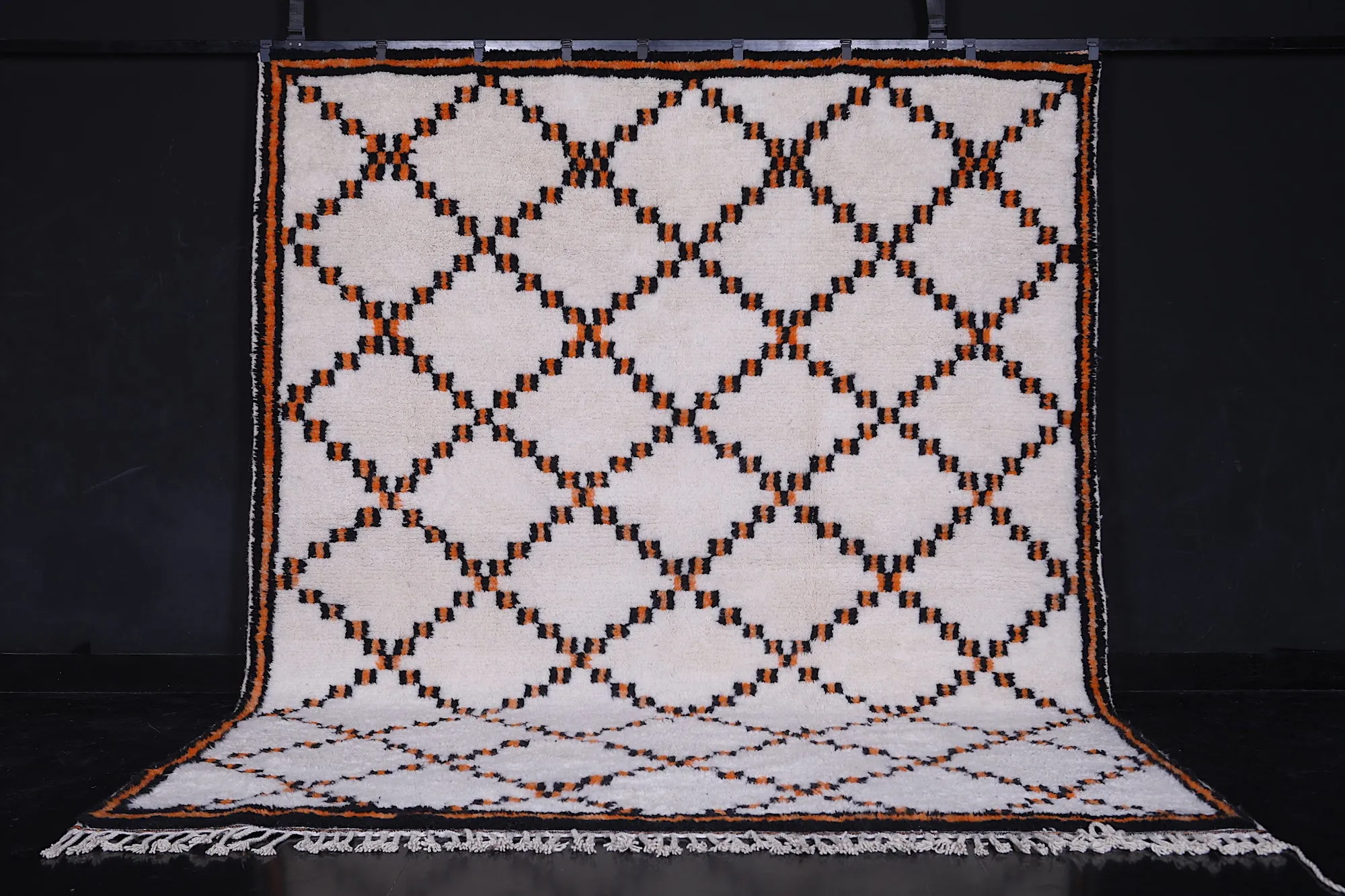 Trellis Moroccan rug - Azilal wool rug - Moroccan area rug