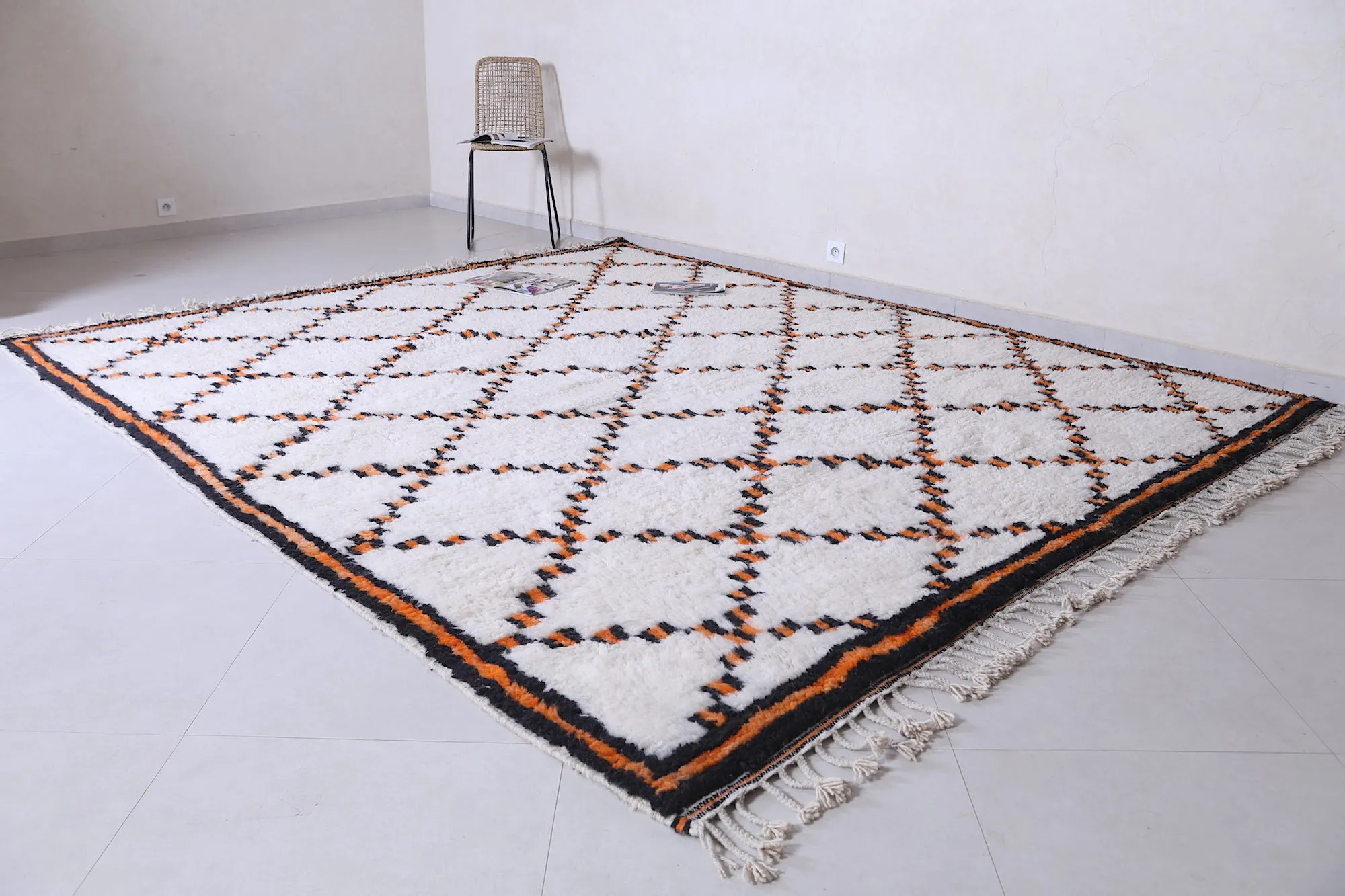 Trellis Moroccan rug - Azilal wool rug - Moroccan area rug