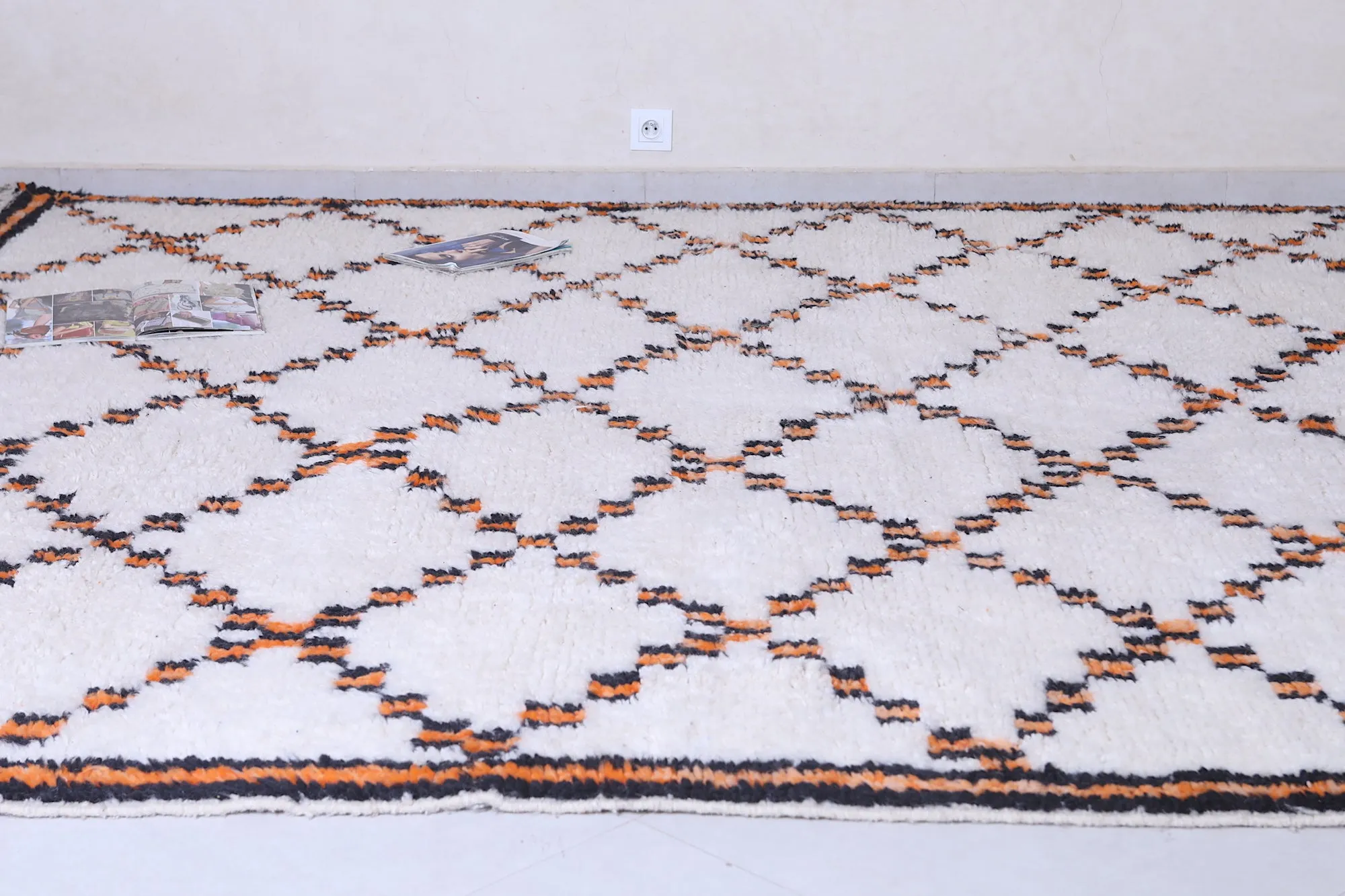 Trellis Moroccan rug - Azilal wool rug - Moroccan area rug