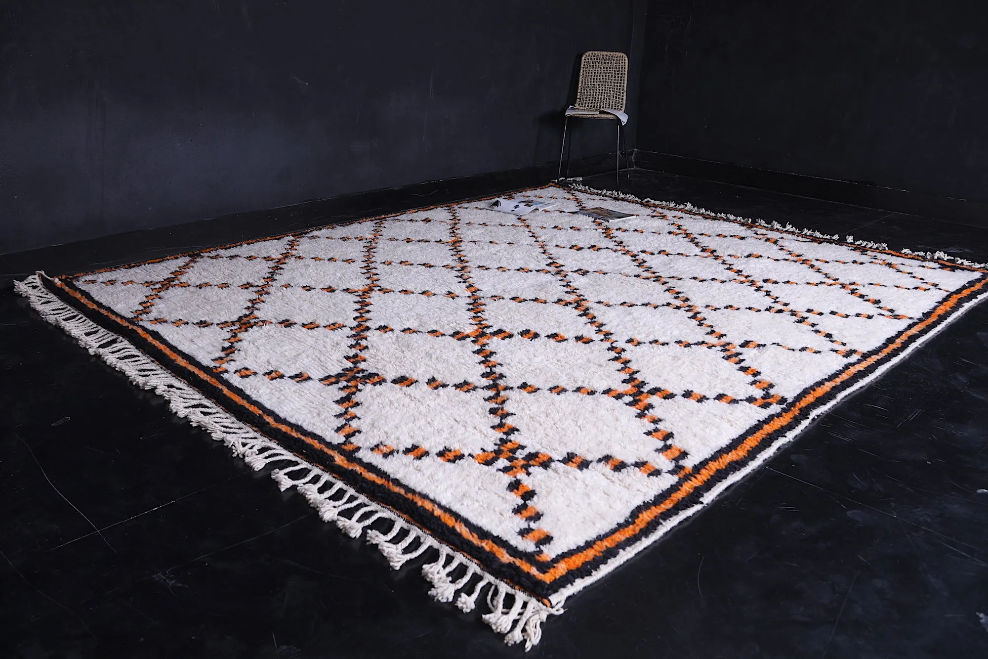 Trellis Moroccan rug - Azilal wool rug - Moroccan area rug