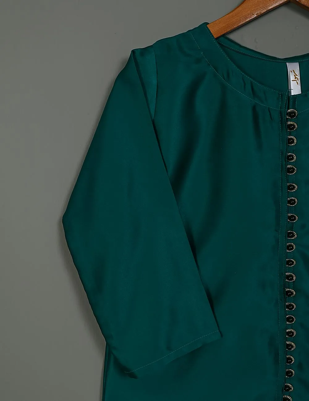 TS-162A-Turquoise - Slik Stitched Kurti