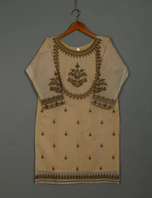 TS-171-Skin - Paper Cotton Embroidered Kurti