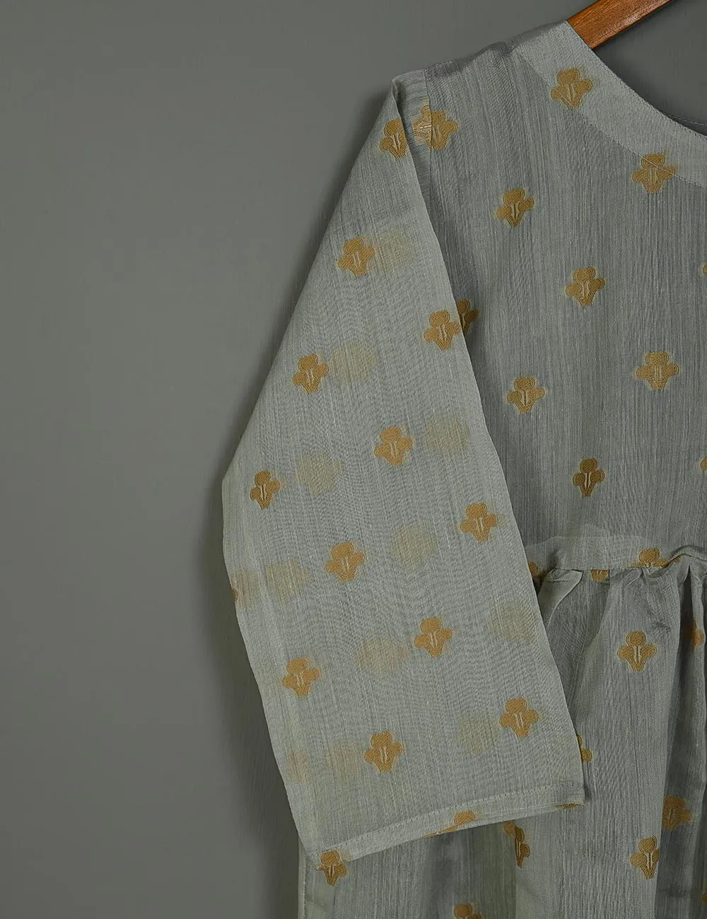 TS-182B-Grey - Paper Cotton Frock