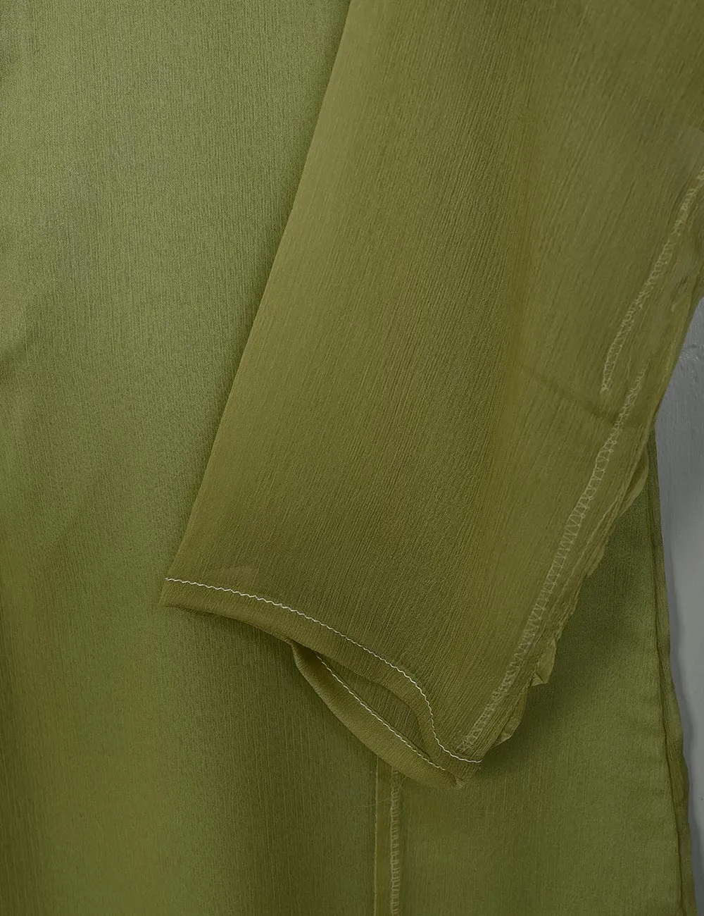 TS-183E-Pista - Chiffon Stitched Kurti