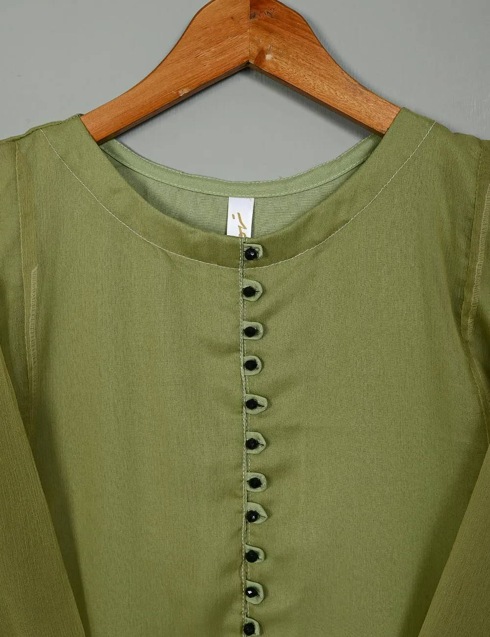 TS-183E-Pista - Chiffon Stitched Kurti