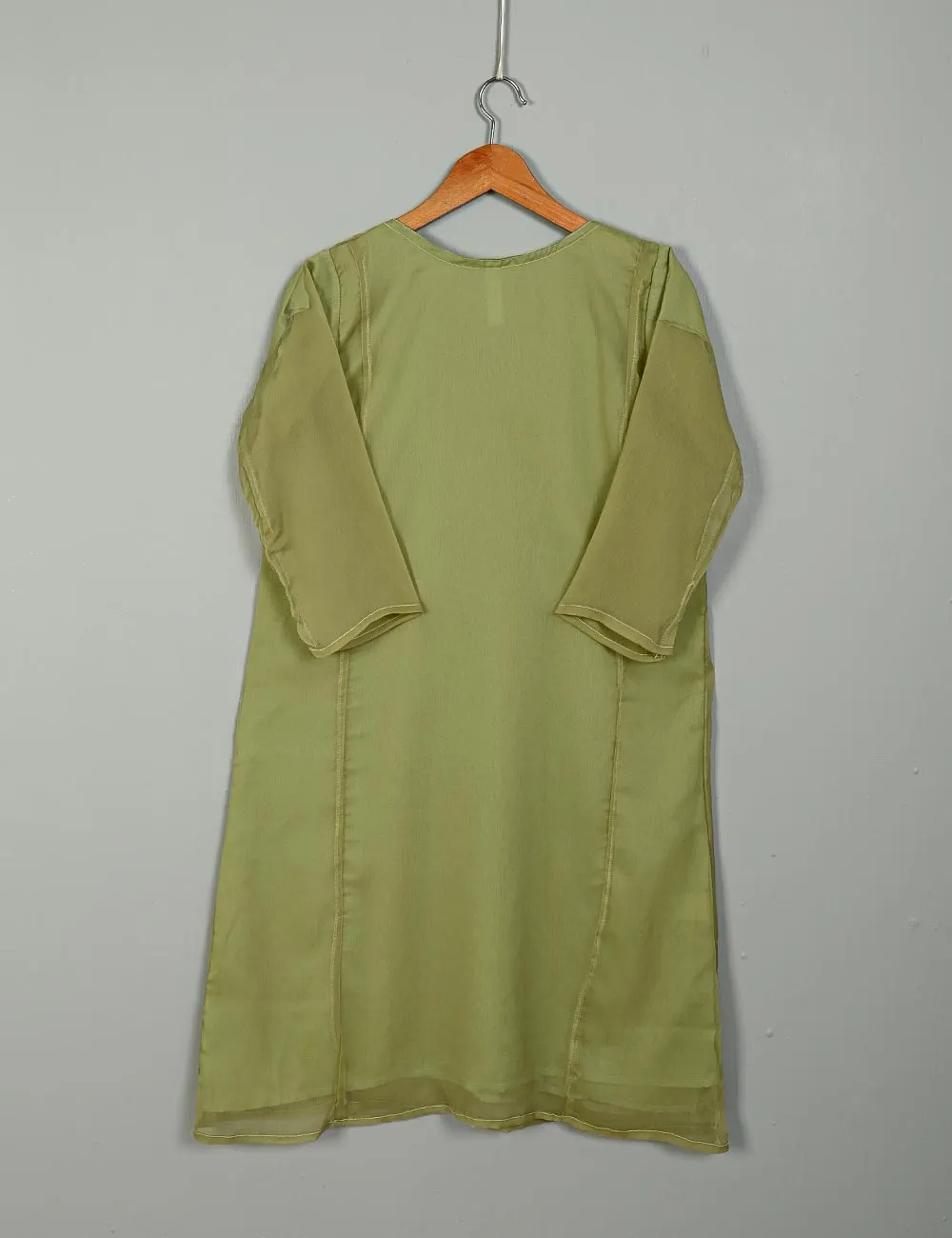 TS-183E-Pista - Chiffon Stitched Kurti