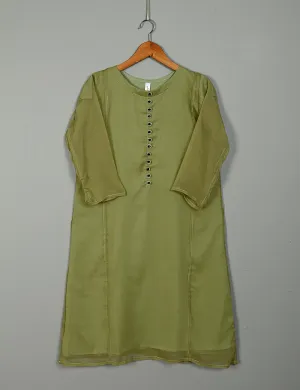 TS-183E-Pista - Chiffon Stitched Kurti