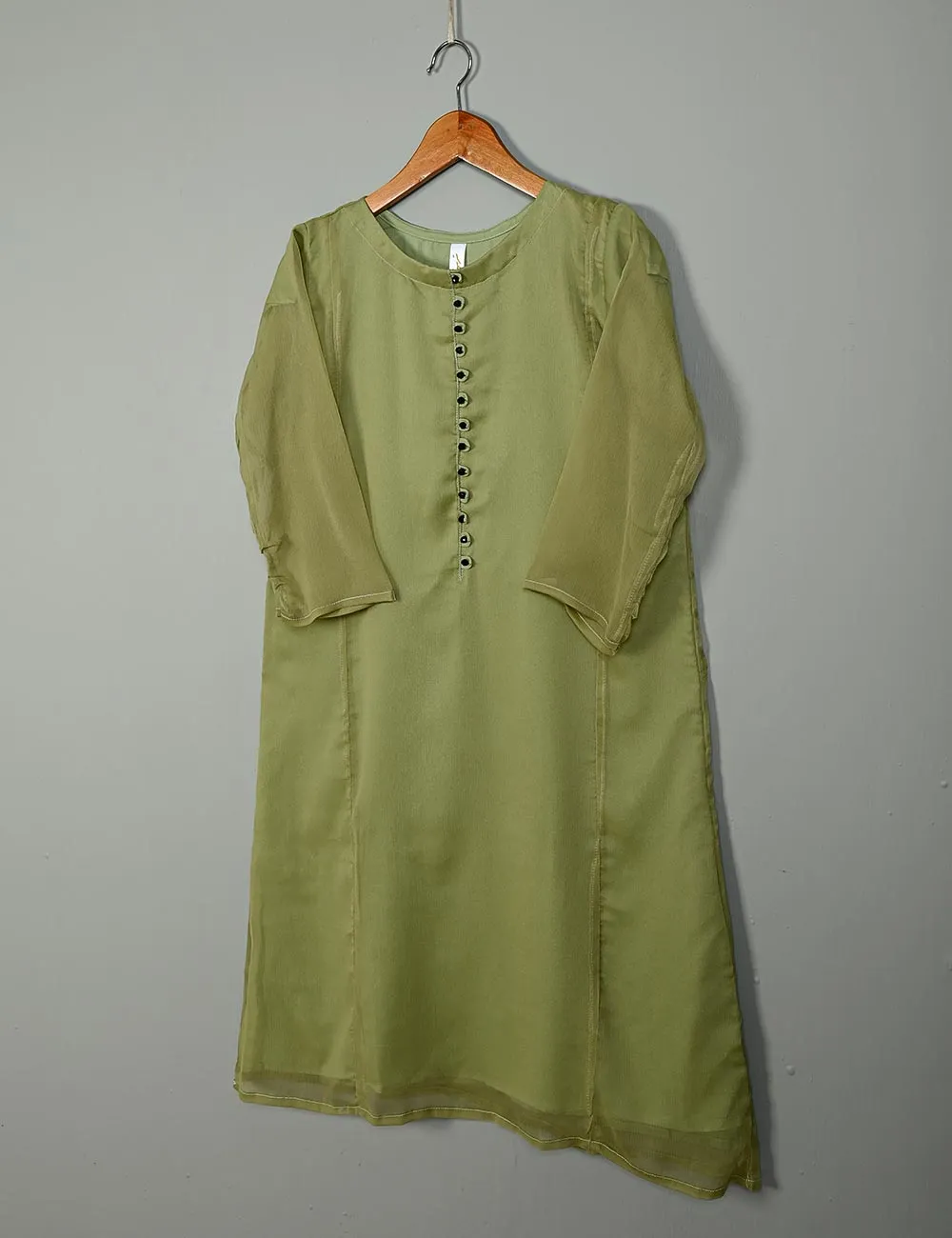 TS-183E-Pista - Chiffon Stitched Kurti