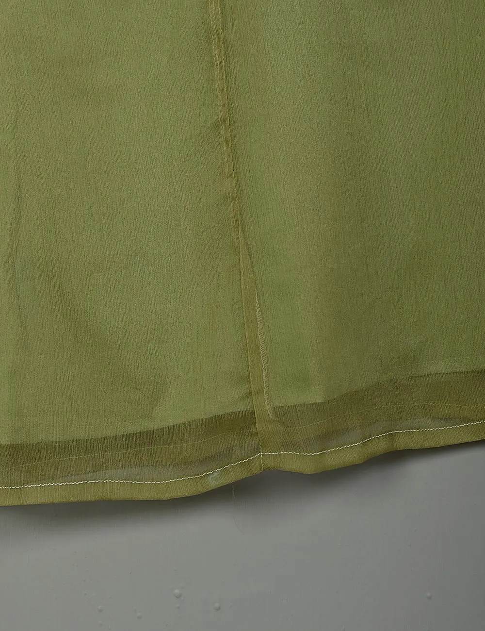 TS-183E-Pista - Chiffon Stitched Kurti