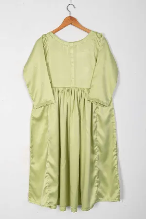 TS-224A-Pista - Silk Stitched Frock