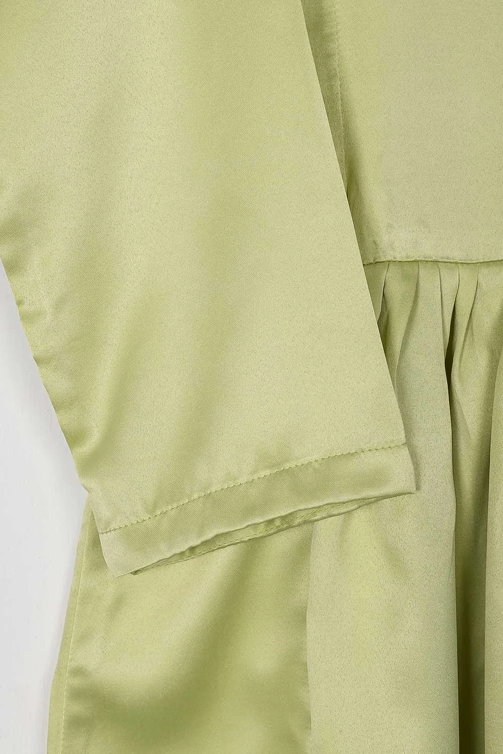TS-224A-Pista - Silk Stitched Frock