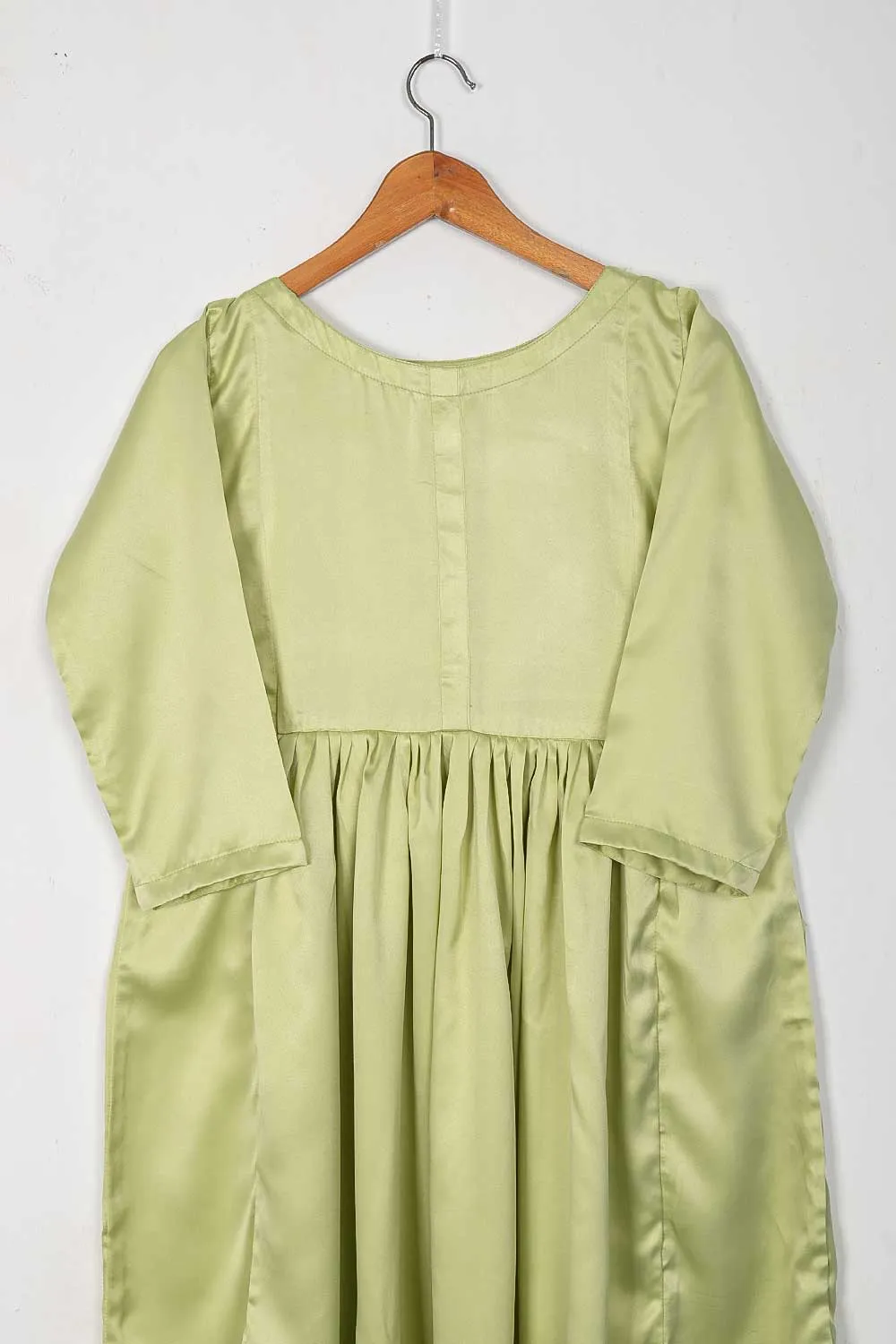 TS-224A-Pista - Silk Stitched Frock