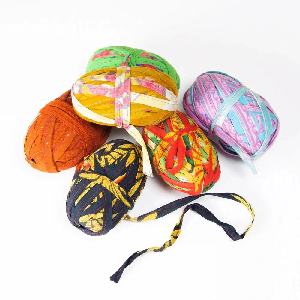 Upcycled Saree Stitched Ribbon