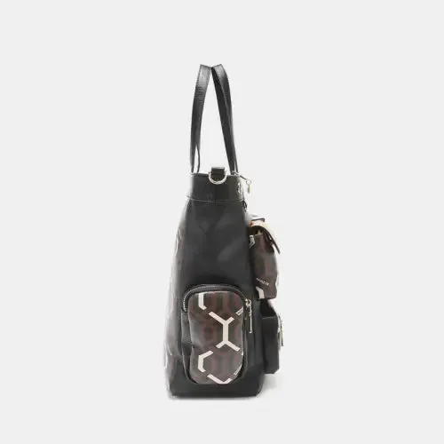 USA Geometric Pattern Tote Bag