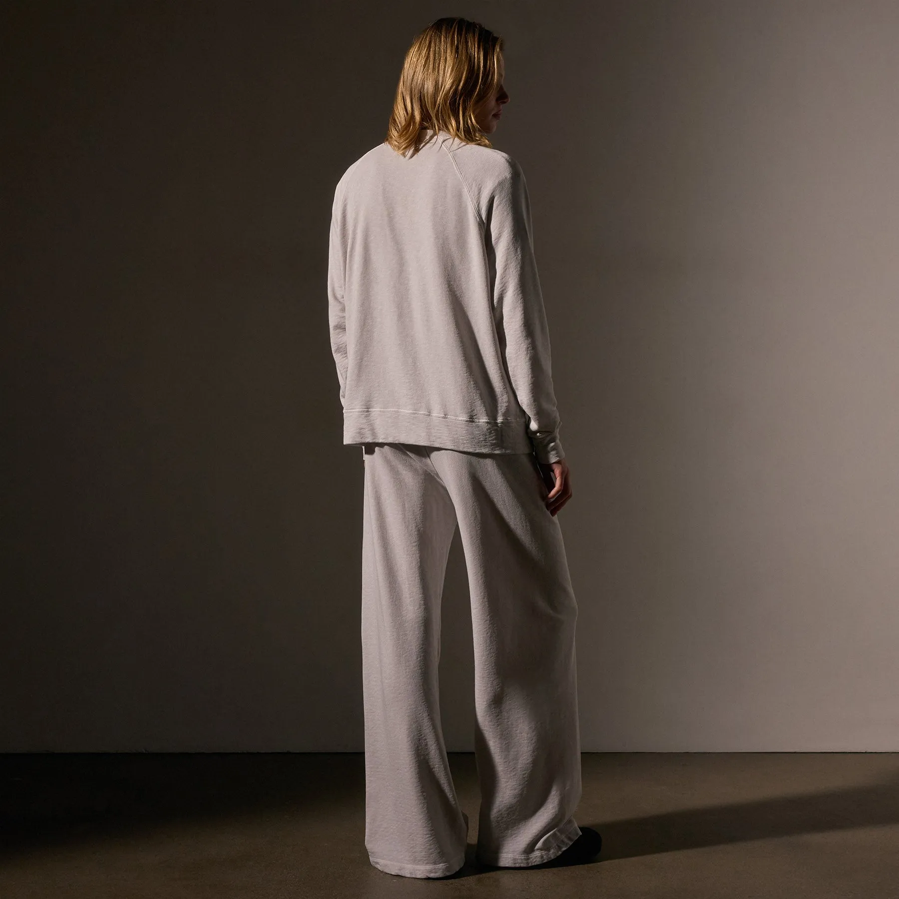 Vintage French Terry Relaxed Sweatshirt - Light Mist Pigment