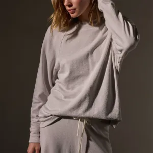 Vintage French Terry Relaxed Sweatshirt - Light Mist Pigment
