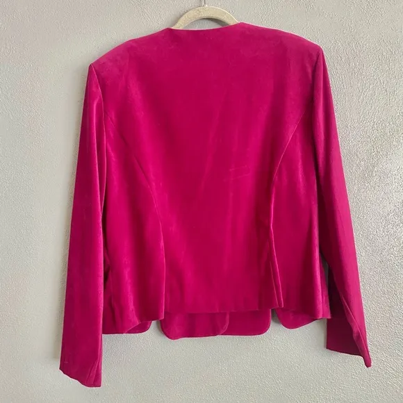 Vintage Women’s Jacket Size 18 Button Down Pink Sunshine Starshine