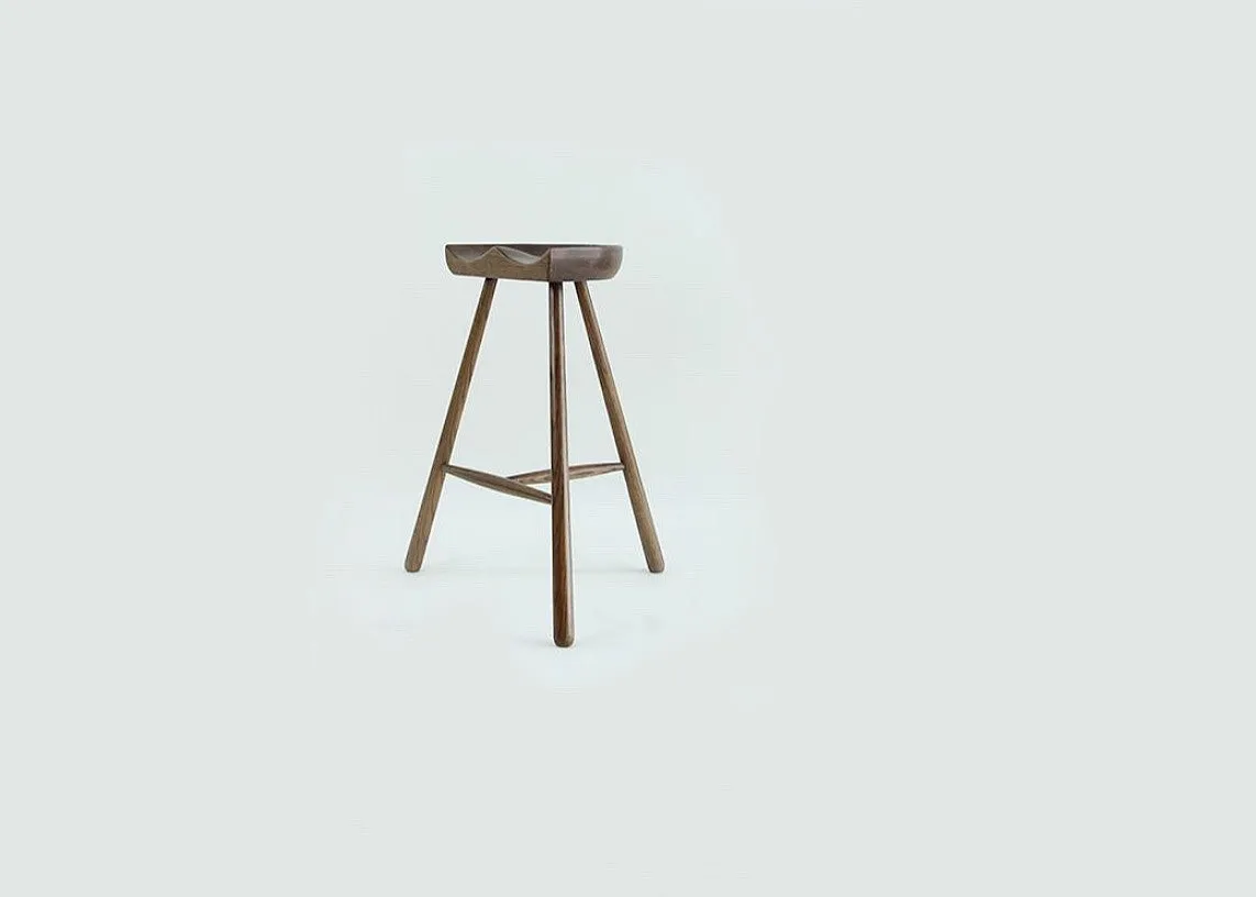 Walnut  Shoemaker Stool