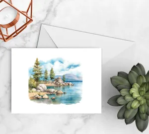Watercolor Lake Tahoe Notecards