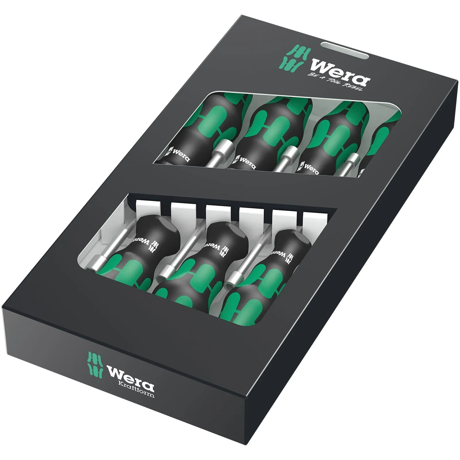 Wera Kraftform Hollow Shaft Nutspinner Set 7 Piece 5-13mm 395 HO/7 SM