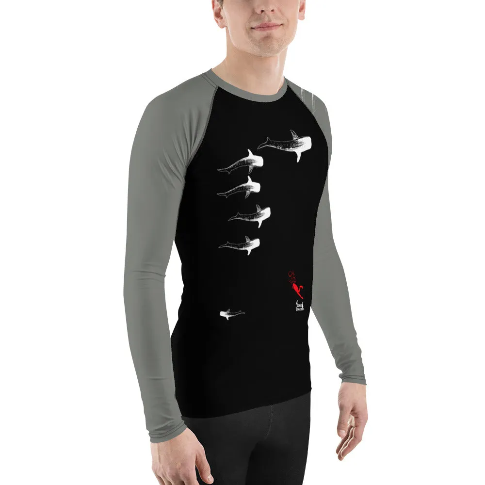 Whale Sharking Men's Rash Guard